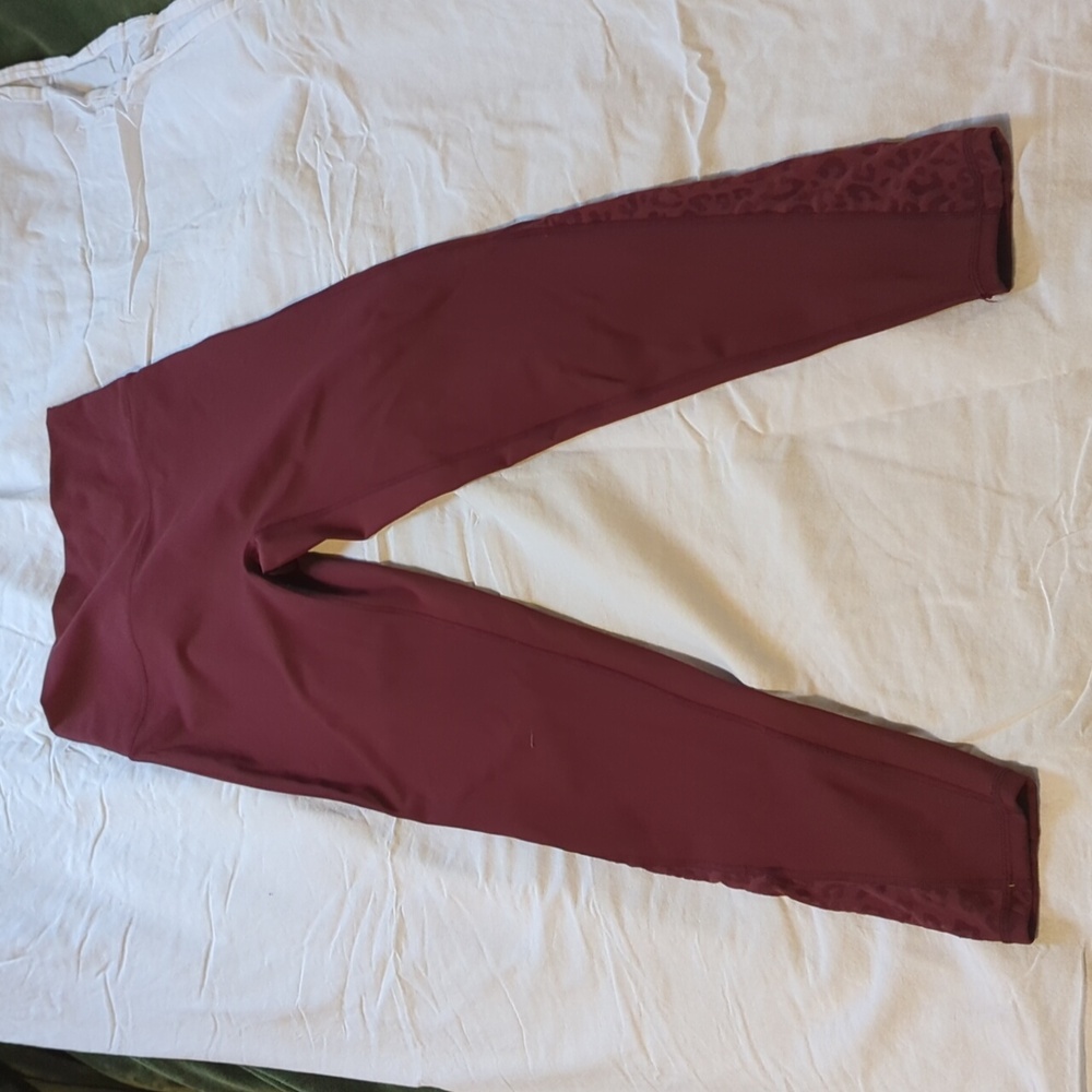 Aerie offline red leopard leggings size large
